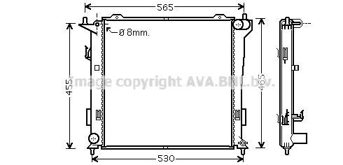 AVA QUALITY COOLING Radiaator,mootorijahutus HY2181